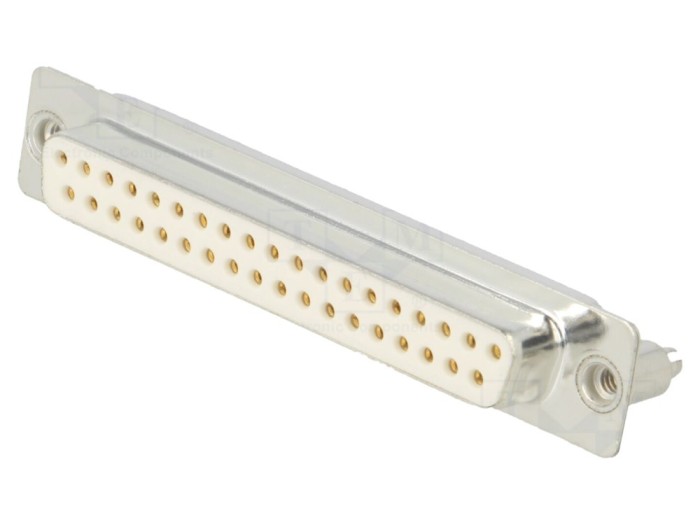 Conector D-Sub 37 pini mamă, THT
