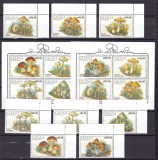 Ghana 1990 ciuperci MI 1449-1456 + 2 bl. 164, 165 MNH