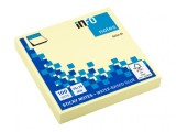 Notes adeziv Yellow,100 file,75x75 mm, Info Notes