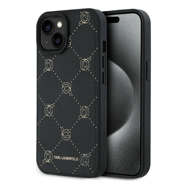 Husa MagSafe pentru Apple iPhone 15 Plus, Karl Lagerfeld, Karl&#039;s Head, Neagra