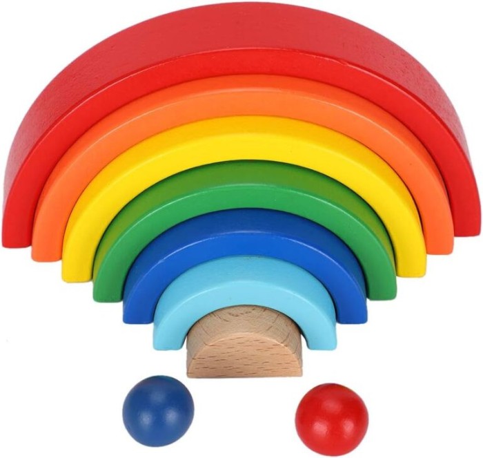 Jucărie educativă Curcubeu Modular