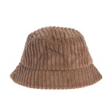 Palarie casual maro stil bucket din material texturat