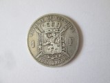Belgia 1 Franc 1930-1880 argint moneda comemorativa:A 50-a aniversare a independentei Belgiei,in stare buna cu patina deosebita,D=23 mm,G=4,87 gr, Europa