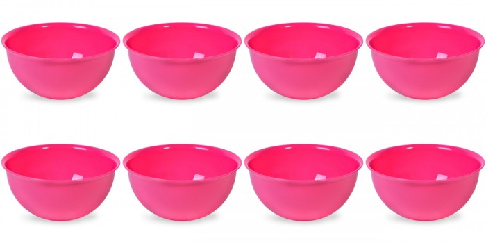 Set boluri, 8 piese, 1L, Plastic, Fucsia