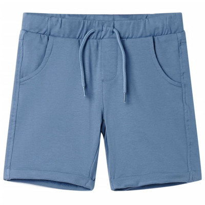 Pantaloni scurți pentru copii cu șnur, albastru &amp;icirc;nchis, 140 foto