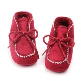 Ghetute imblanite cu siret - Rosii (Marime Disponibila: 9-12 luni (Marimea 20