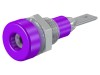 Soclu Banana 2mm ST&Auml;UBLI 10A cu Izolatie, Montare Pe Panou, Curent Nominal 10A, Tensiune 30V AC / 60V DC, Material Pin Alama