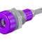 Soclu banană 2mm 10A violet