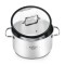 Cratita inox cu capac Bohmann Premium, 20 x 11 cm, 3.5 litri, baza groasa aluminiu