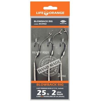 Rig Crap Blowback 06 Orange Series 9 No.4, 20lb, 3buc/pac foto