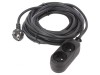 Prelungitor alimentare PVC negru 10m 16A