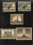 Set Notgeld 2 x 50 pf + 75 pf + 2 x 1 mark Hamburg, Europa