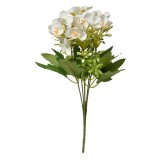 Cumpara ieftin Buchet flori artificiale verzi albe 15x15x30 cm