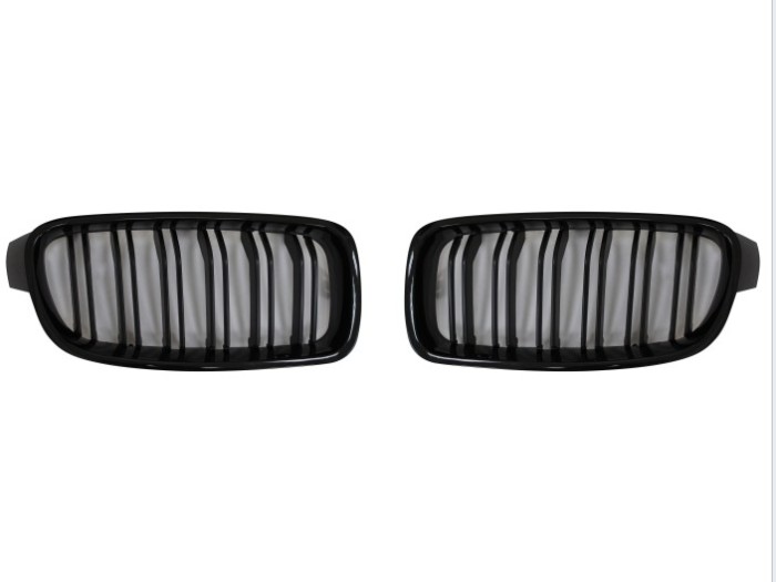 Grila masca fata fata BMW 3/3 GT (F30/31/34/35), 01.2012-12.2019, partea stanga, type M3; negru, negru lucios; Tuning,