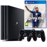 Consola Sony PlayStation 4 PRO PS4 1TB + 2 Controllere + FIFA 23 Second-Hand SH