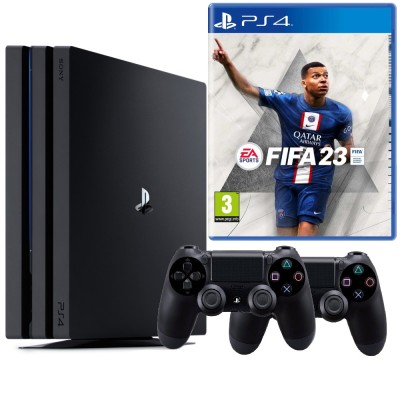 Consola Sony PlayStation 4 PRO PS4 1TB + 2 Controllere + FIFA 23 Second-Hand SH foto