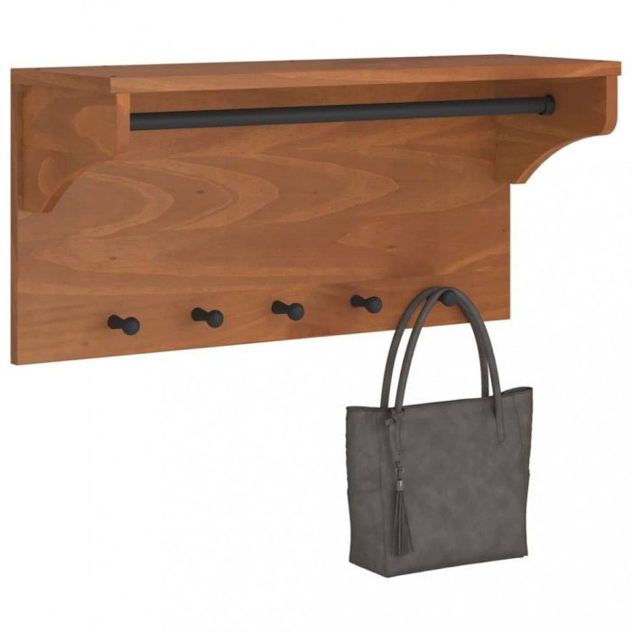 vidaXL Suport pentru haine &quot;SANDNES&quot; 87x30x42 cm, lemn masiv de pin
