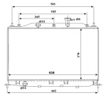 NRF 53822 Radiator, racire motor