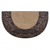 Covor antiderapant BH 103W semicerc exterior, interior - maro, 40x70 cm
