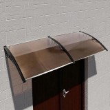 Cumpara ieftin Copertina Fixa Policarbonat Protectie UV 100x200cm Maro ProCart, Usa/Fereastra, Gradina, Montaj Rapid, Rezistenta Intemperii