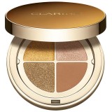 Clarins Ombre 4 Colour Eye Palette paletă cu farduri de ochi pentru un efect de lunga durata culoare 07 Bronze Gradation 4.2 g