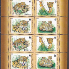 DB1 Fauna Africana WWF Jaguar Azebaidjan MS MNH