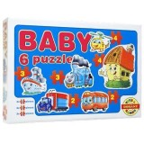 Puzzle bebe: Vehicule - D.Toys