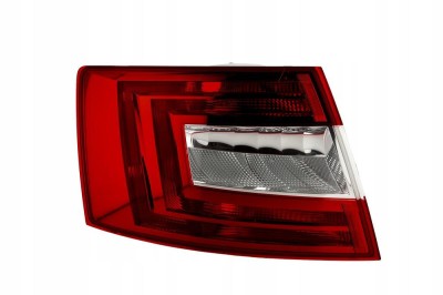 Stop spate lampa Skoda Rapid (Nh), 10.2012-, spate, Stanga, Spaceback, P21/4W+P21W+PY21W+W3W; fumuriu, OE foto