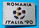 Campionatul Mondial de FOTBAL Italia 1990 Echipa Romaniei participanta, insigna