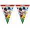 Ghirlanda petrecere din 9 stegulete model Mickey Mouse 2.3M