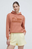 Cumpara ieftin Marmot bluză trening Coastal culoarea portocaliu, cu glugă, cu imprimeu