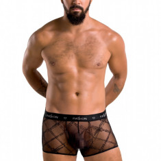 Boxeri James din Plasa Transparenta, Negru, XXL/XXXL