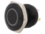Comutator anti-vandalism SPST-NO 2A/36VDC IP65 roşu