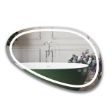 Oglinda cu led, 80X45 cm, functie dezaburire si lumina cu senzor tactil