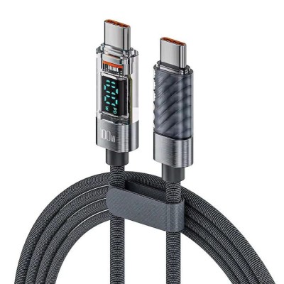Cablu Usb C de Incarcare cu Display Digital Fast Charger 120W PD 1M foto
