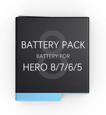 Baterie reincarcabila compatibil cu GoPro Hero 8 Hero 7 Hero 6 Hero 5, 1220 mAh foto
