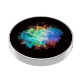 Spinner Giroscopic Metalic, Flippy, Jucarie Rotativa Anti-stres, Otel Inoxidabil, 3.8 x 0.6 cm, Efect Optic Galaxie, Model Coddington's Nebula