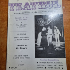 revista teatrul martie 1986-al. giugaru,birlic,tearul oradea,piatra neamt