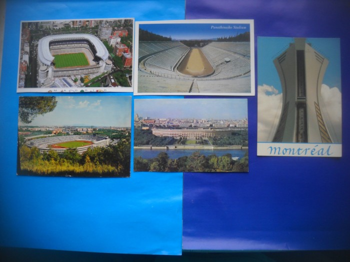 HOPCT LOT NR 491 STADION/STADIOANE IN LUME -5 CARTI POSTALE-NECIRCULATE