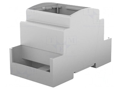 Carcasă gri pentru șină DIN 90,5x53,5x62mm foto