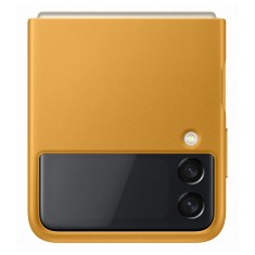 HUSA Smartphone Samsung, pt Galaxy Z Flip3, tip back cover (protectie spate), piele, ultrasubtire, galben, &quot;EF-VF711LYEGWW&quot;