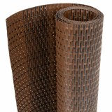 Cumpara ieftin Paravan pentru balcon, maro si negru, 500x90 cm, poliratan