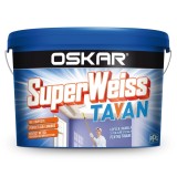 Vopsea lavabila interior, Oskar Superweiss Tavan, alba, 2.5 L