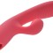 Vibrator Iepuras Sipi, 10 Moduri Vibratii&amp;Incalzire+Stimulator Air Pulse, Silicon, USB, Roz, 24 cm, Mokko Toys