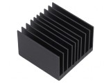 Radiator extrudat cu aripioare BGA negru 37,5mm