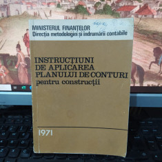 Instrucțiuni de aplicarea planului de conturi pentru construcții, 1971, 120