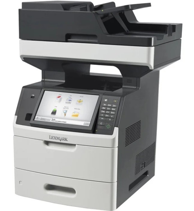 Multifunctionala LaserJet Monocrom, A4, Lexmark, MX711de, Duplex, DADF, USB, Network, Toner inclus, Pagini printate 100 - 200K, 12 Luni Garantie