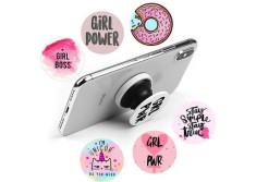 Suport Stand Adeziv Popsocket pentru telefon,Model Floare Roz 2
