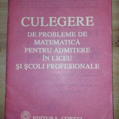 Culegere de probleme de matematica pentru admitere in liceu si scoli profesionale- Nicolae Ghiciu, Ion Chesca