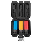 Set tubulare de impact 1/2 pentru jante aluminiu, 3 piese, Cr-Mo